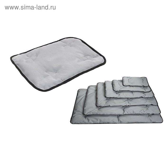 Подстилка Тучка стёганая 115 х 80 х 35 см нейлон серая 1259₽