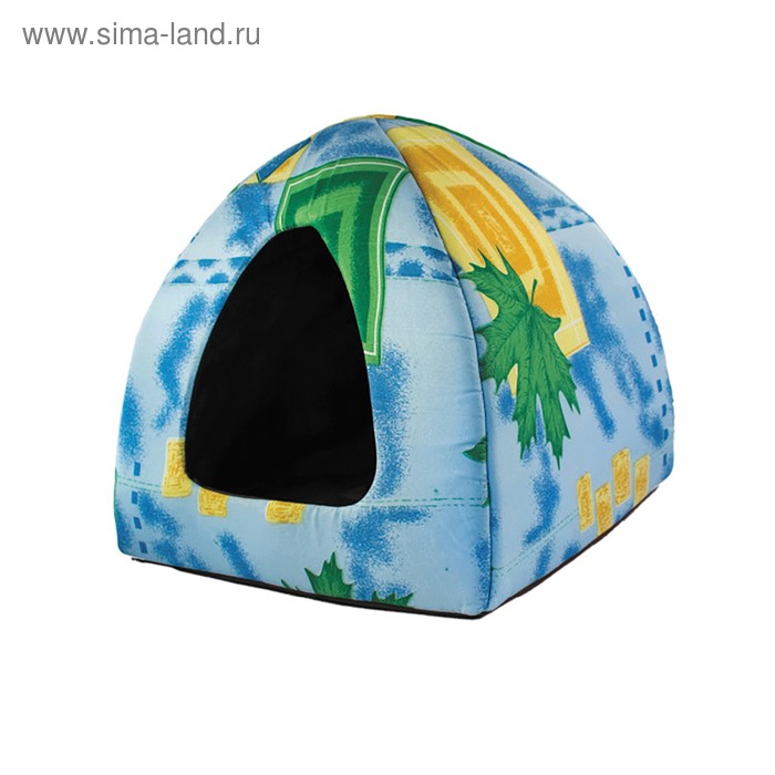 

Домик "Пирамидка", 33 х 33 х 30 см, поликоттон, микс цветов