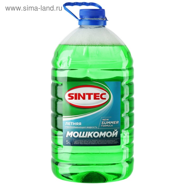 

Жидкость стеклоомывающая Sintec, летняя, готовая, 5 л