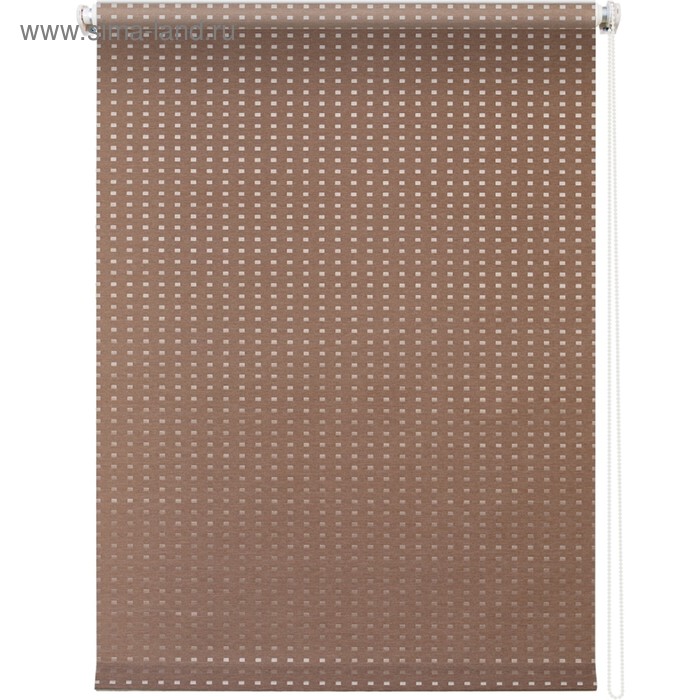 фото Рулонная штора «плаза», 43 х 175 см, цвет коричневый уют