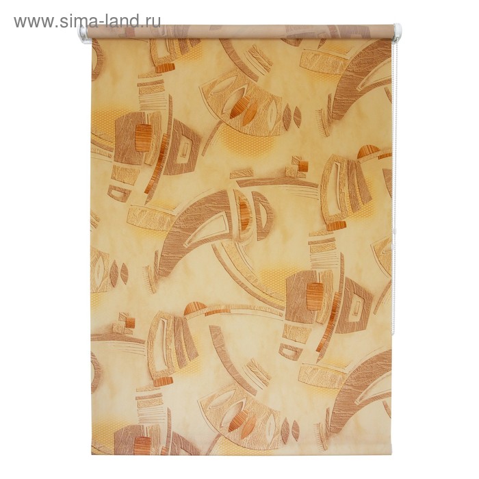фото Рулонная штора «петра», 60 х 175 см, цвет коричневый уют