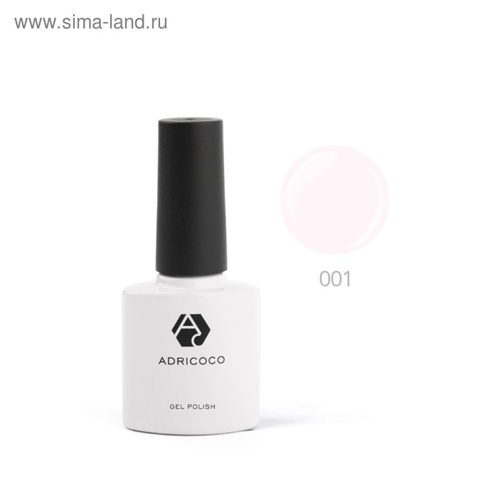 

Цветной гель-лак ADRICOCO №001 светло-розовый, 8 мл