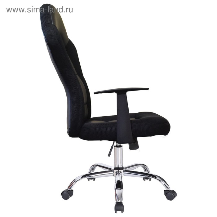 

Кресло игровое BRABIX "Fusion EX-560", экокожа/ткань, хром, черное