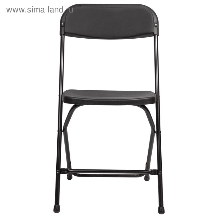 фото Стул складной brabix "golf cf-002", черный каркас, пластик черный