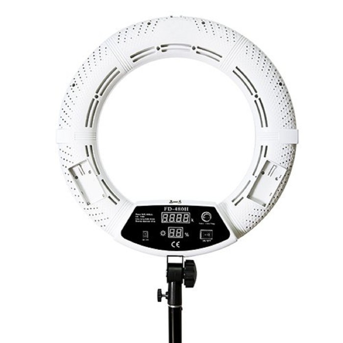 Кольцевая лампа OKIRA FD 480, 86 Вт, 480 светодиодов, d=46 см, + штатив, белая