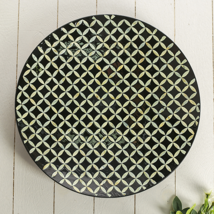 Интерьерная ваза "Созвездие", украшена перламутром