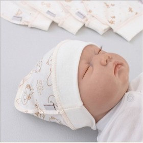

Шапочка на манжете «Ассорти», возраст 0-3 месяцев, 5 шт.