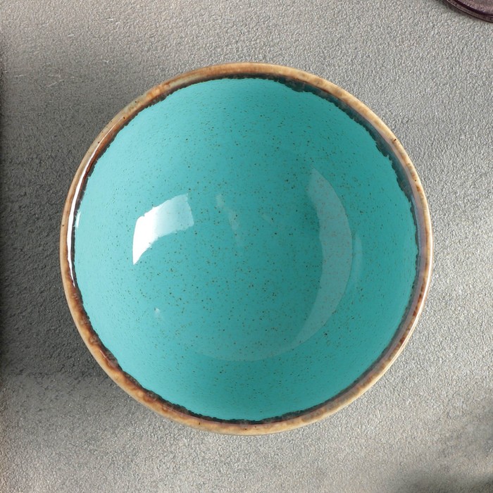 фото Салатник круглый turquoise, 320 мл, d=12 см, цвет бирюзовый porland