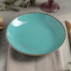 Тарелка глубокая Turquoise, d=21 см, 500 мл, цвет бирюзовый