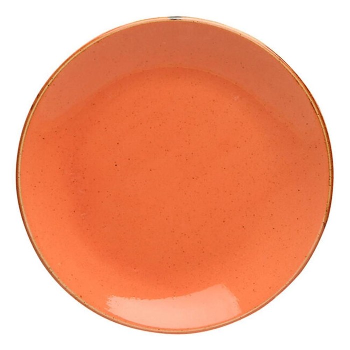Тарелка плоская d=18 см, цвет оранжевый тарелка тигровая лилия d 18 5 см