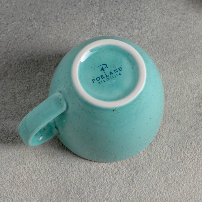 Чашка кофейная Turquoise, 90 мл, фарфор, цвет бирюзовый