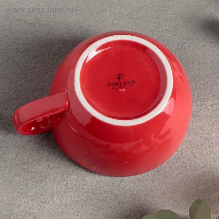 Чашка чайная 250 мл, цвет красный