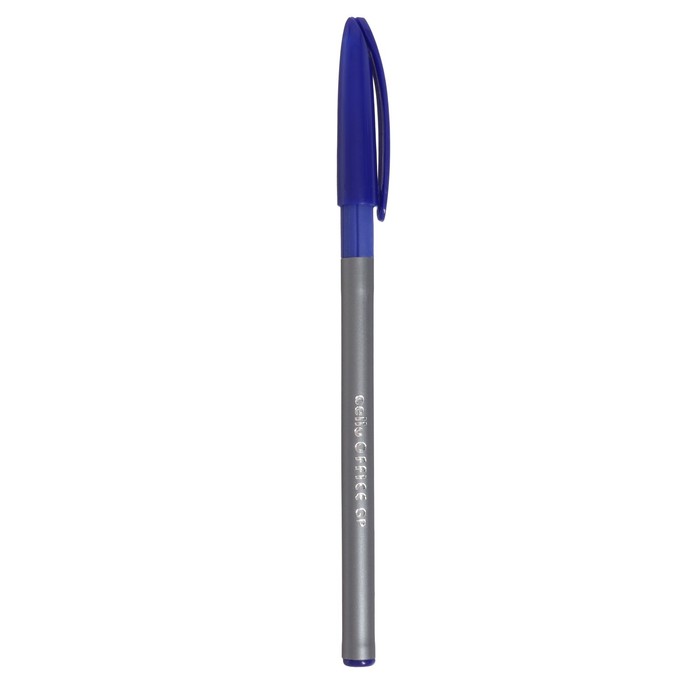 фото Ручка шариковая cello office grip, узел 0.7 мм, резиновый упор, чернила синие, корпус серый