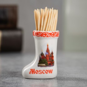 Сувенир для зубочисток в форме валенка «Москва» Ош