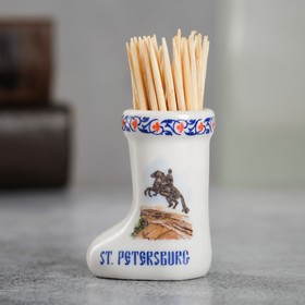Сувенир для зубочисток в форме валенка «Санкт-Петербург» Ош