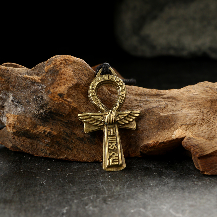 Амулет-брелок Крест жизни Анкх №03, металлический подарки оберег подвеска египетский крест анкх