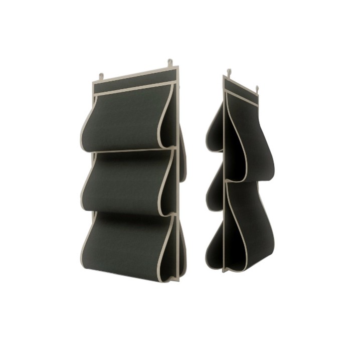 Кофр для сумок «Классик чёрный», двусторонний, 5 карманов, 40х70 см