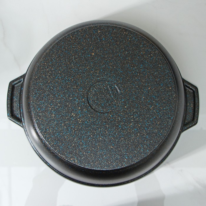 Кастрюля-жаровня Granit ultra, 5 л, со стеклянной крышкой, антипригарное покрытие, цвет синий