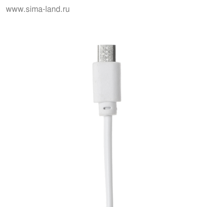 фото Сетевое зарядное устройство luazon lcc-25, 2 usb, 1 а, кабель microusb, красно-белое luazon home