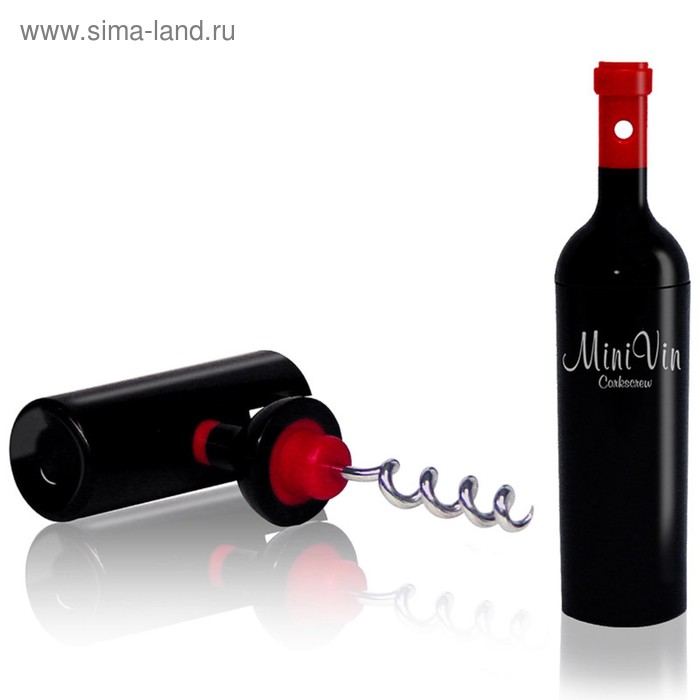 Штопор для бутылок Mini vin, чёрный