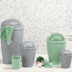 

Корзина для мусора с крышкой Koziol Del m, 12 л, тёмно-серая