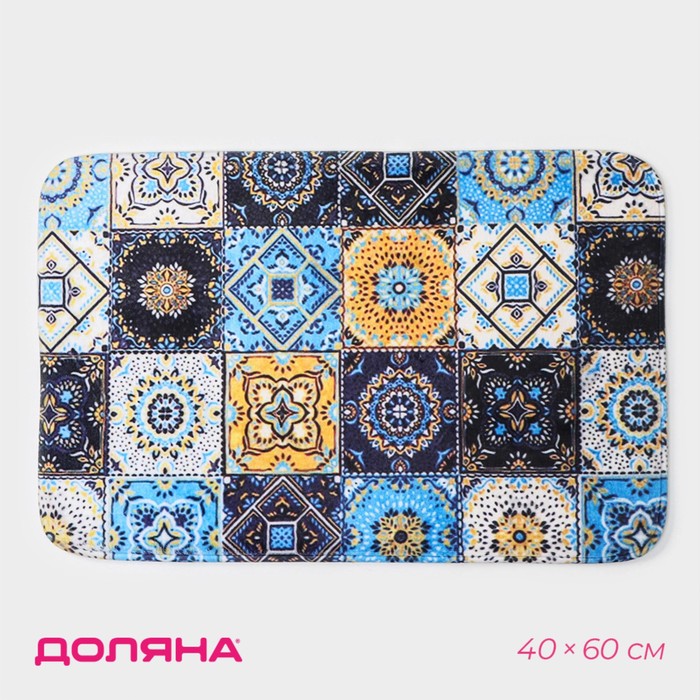 Коврик для ванной Доляна «Богемия», мозаика, 40×60 см коврик для ванной доляна золото 60×60 см