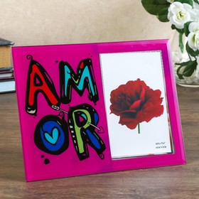

Фоторамка стекло 10х15 см "Amor" 17х22 см