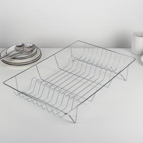 

Сушилка для посуды Доляна, 47,5×32×9 см, цвет хром