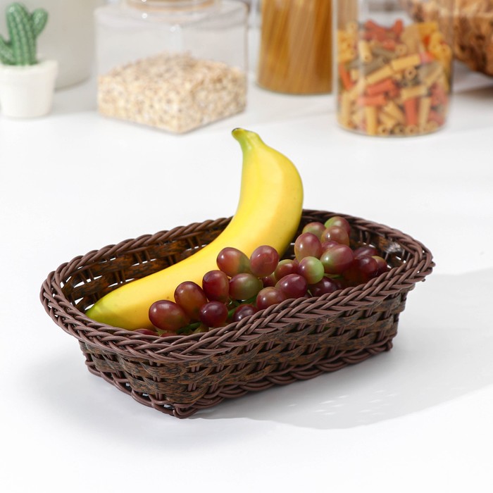 Корзинка для фруктов и хлеба Доляна «Древо», 24×17×7 см корзинка универсальная доляна 17 5×20×7 5 см цвет чёрный