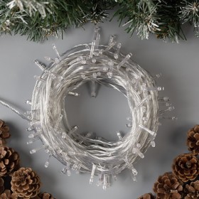

Гирлянда «Нить» 20 м, IP20, прозрачная нить, 200 LED, свечение синее, 8 режимов, 220 В, УЦЕНКА