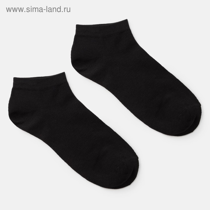 Носки мужские укороченные MINAKU «Бамбук», цвет чёрный, размер 40-41 (27 см) носки мужские бамбук гранд цвет коричневый размер 27 41 42