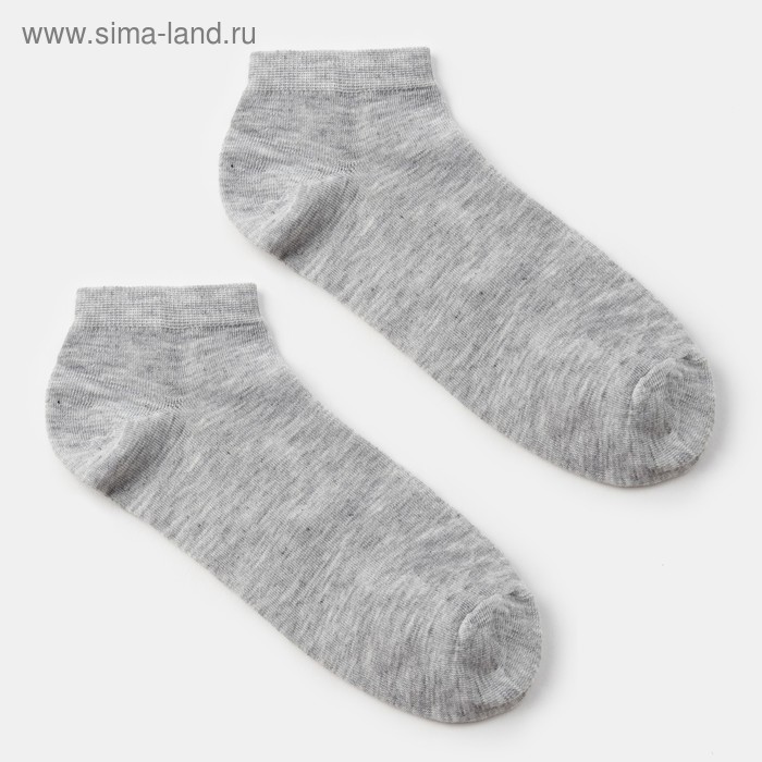 Носки мужские укороченные MINAKU «Бамбук», цвет серый, размер 40-41 (27 см) носки мужские бамбук гранд цвет коричневый размер 27 41 42
