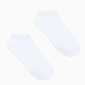 Носки мужские укороченные MINAKU «Бамбук», цвет белый, размер 40-41 (27 см)