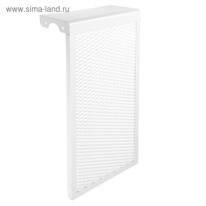 цена Экран на чугунный радиатор ZEIN, 290х610х150 мм, 3 секции, металлический, белый