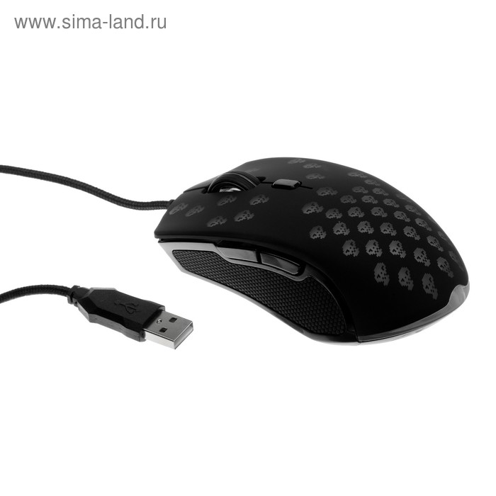 Мышь Smartbuy RUSH Skull игровая проводная оптическая 2400 dpi USB черная 59900₽