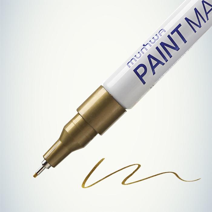 Маркер-краска (лаковый) 1.0 MunHwa Extra Fine Paint Marker золото EFPM-07