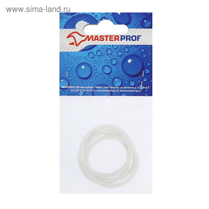 Прокладка силиконовая Masterprof ИС.131197, для алюмин радиаторов, треугольный профиль, 4 шт