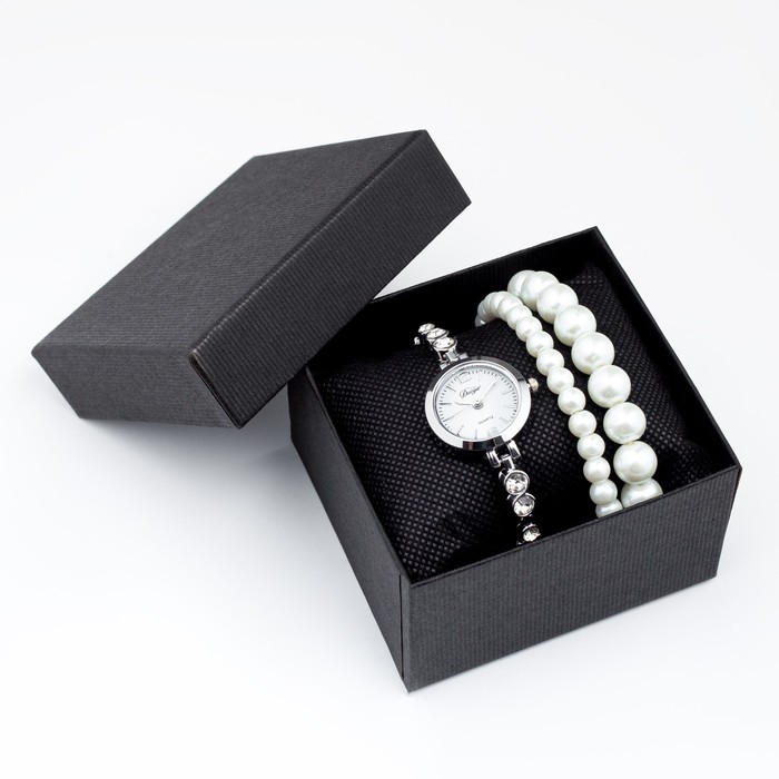 Женский подарочный набор Disu 2 в 1: наручные часы и браслет, d-1.8 см часы наручные женские disu d 3 см l 21 см микс