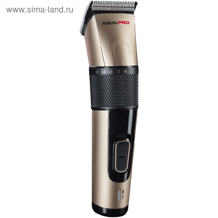 

Машинка для стрижки BaByliss FX862E, 45 мм, 8 насадок, с подставкой, золотистая