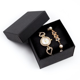 Подарочный набор 2 в 1 'Sifoe': наручные часы и браслет Ош