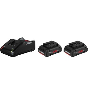 

Аккумуляторы Bosch 1600A019S0, 2 шт., Li-lon 18 В, 4 Ач, зарядное устройство слайдер