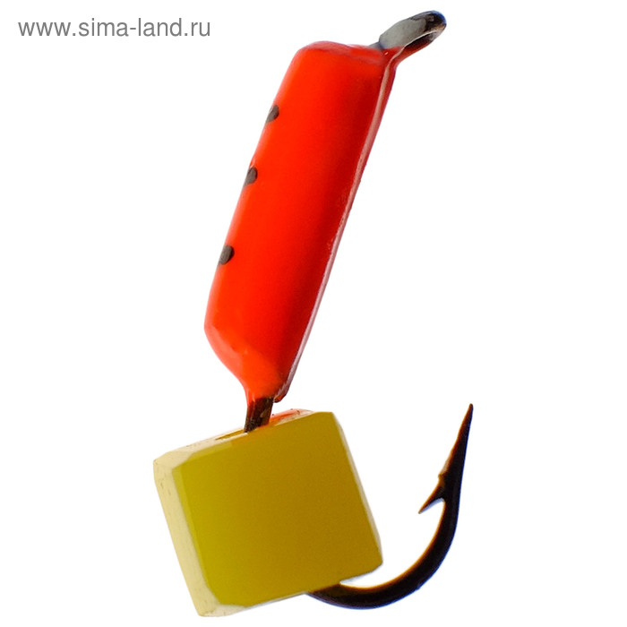 

Мормышка «Столбик» 1,5 с «сырным» кубиком, цвет красный, 486