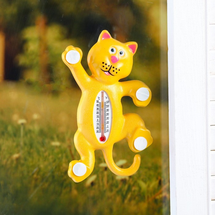 фото Пластиковый термометр оконный "тигр"в пакете добропаровъ