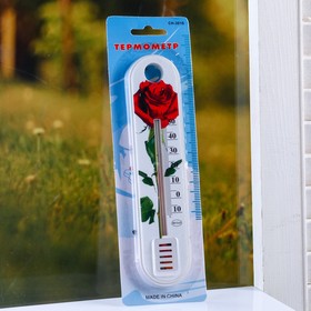 Пластиковый термометр комнатный 'Цветок' в блистере (-10 +50), МИКС Ош