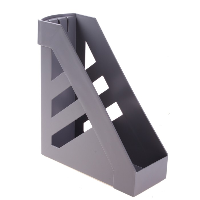 Лоток для бумаг вертикальный "Ультра", серый