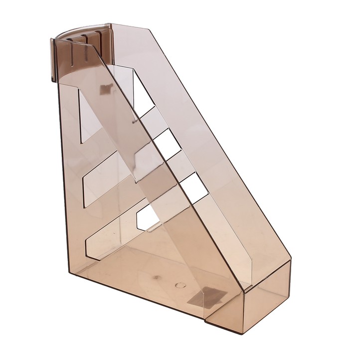 Лоток для бумаг вертикальный "Ультра", тонированный коричневый