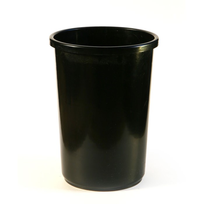 Корзина для бумаг и мусора Calligrata Uni, 12 литров, пластик, чёрная