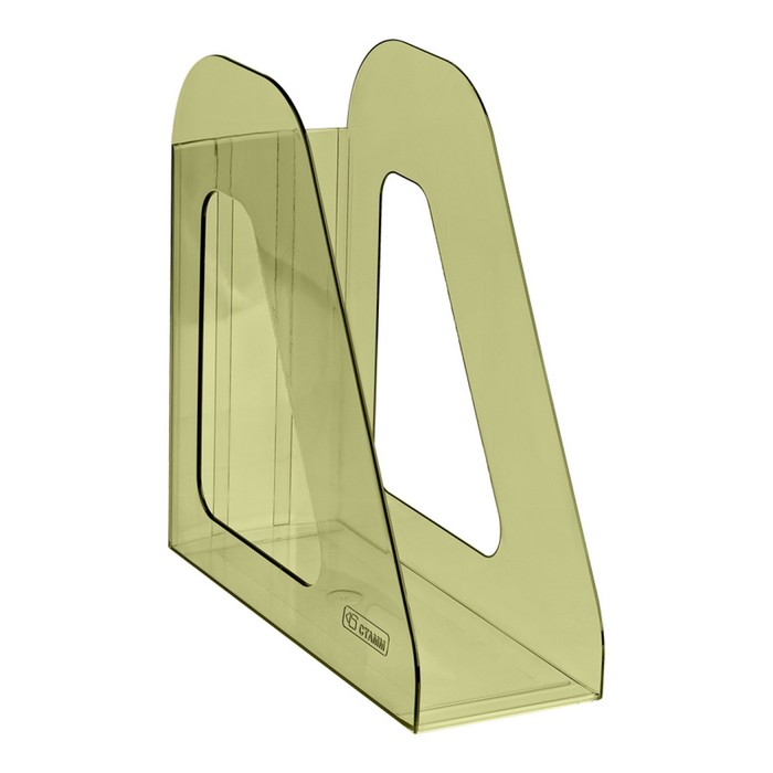 Лоток для бумаг вертикальный "Фаворит", тонированный зелёный Лайм