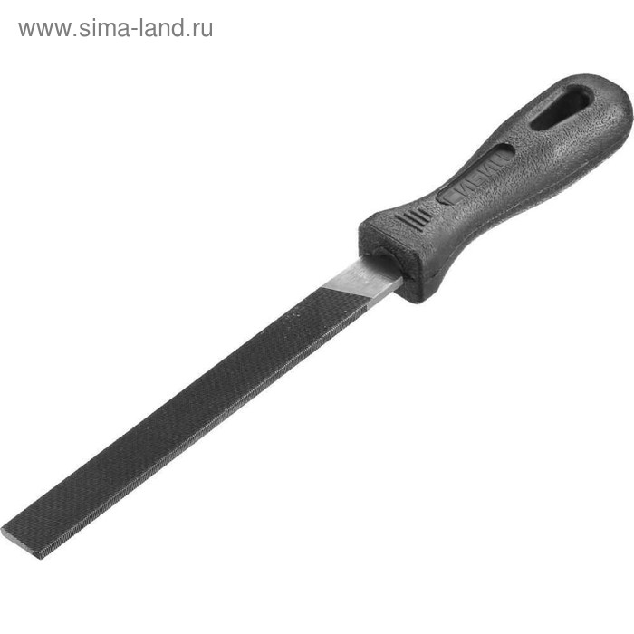 Напильник плоский СИБИН 16701-15, с пластиковой рукояткой, 150мм