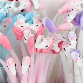 

Ручка гелевая-прикол МИКС Единорог